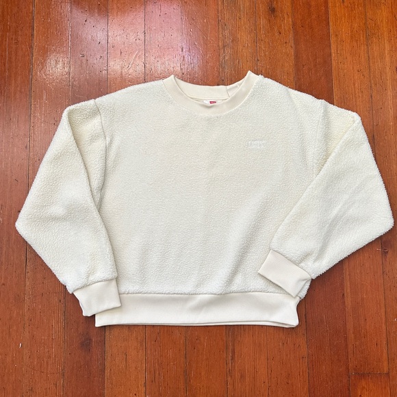 Levi's Cream Fleece Pullover - Picture 1 of 2